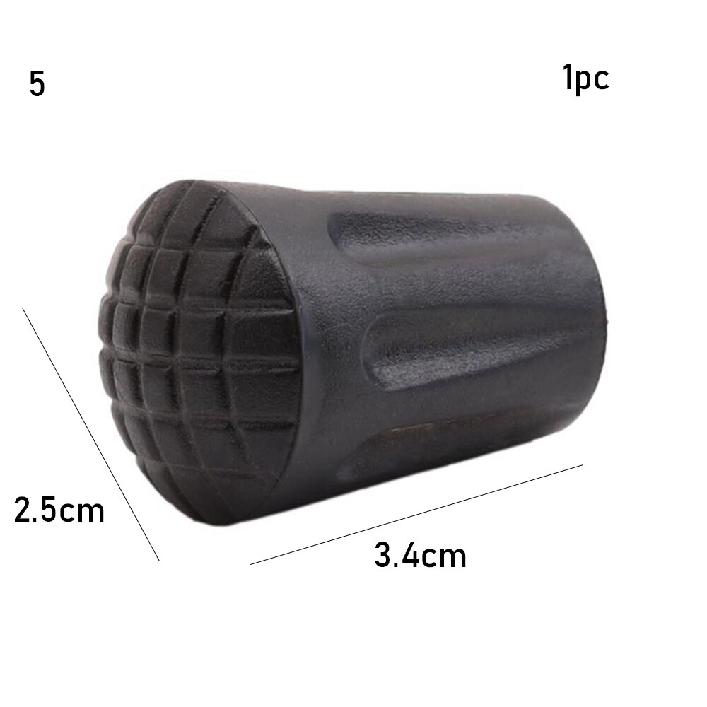 4Pcs Gummi Trekking Pole Ersatz Tipps Walking Stick Kopf Einstellbare Teleskop Wandern Bergstock Protektoren Zubehör: Style 5