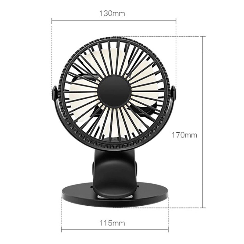 Draagbare Ventilator Usb Oplaadbare Clip Desktop Tafel Ventilator Mini Klem Ventilator 360 Graden Roterende Ventilator Luchtkoeler Fan