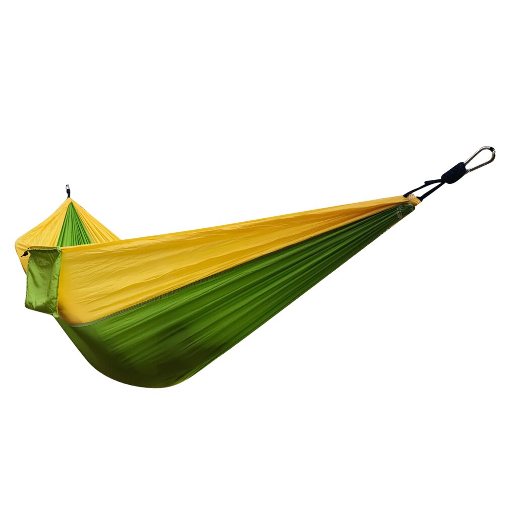 Hamaca de Camping de Nylon de paracaídas portátil ligera de 2 personas para mochilero, viaje, playa, patio 8,86 pies (L) x 4,6 pies (W)
