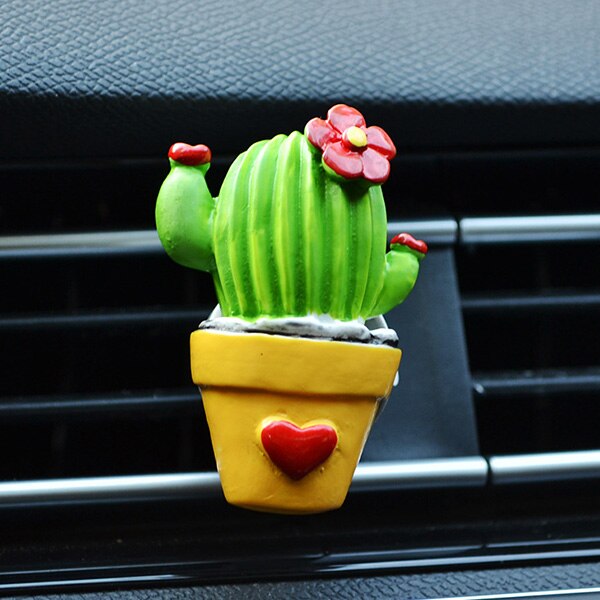 Creatieve Cactus Auto Aroma Diffuser Geuren Voor Auto Luchtverfrissers Smaakstof In Auto Parfum Auto Geur Accessoire Air Vent Clip