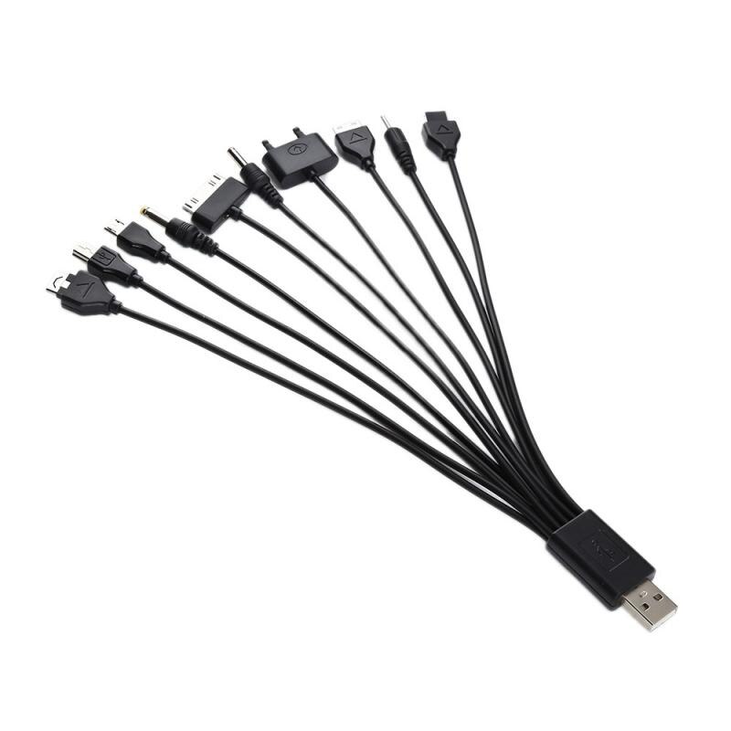 Cable DE TRANSFERENCIA DE DATOS USB multifunción 10 en 1, Cable Universal multipin, adaptador USB para portátil, PC y teléfono móvil