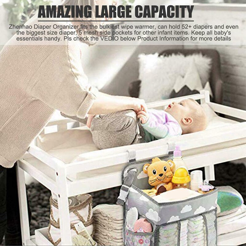 Hangende babykamerorganizer, multifunctionele luiertas, babyluierorganizer  e2s