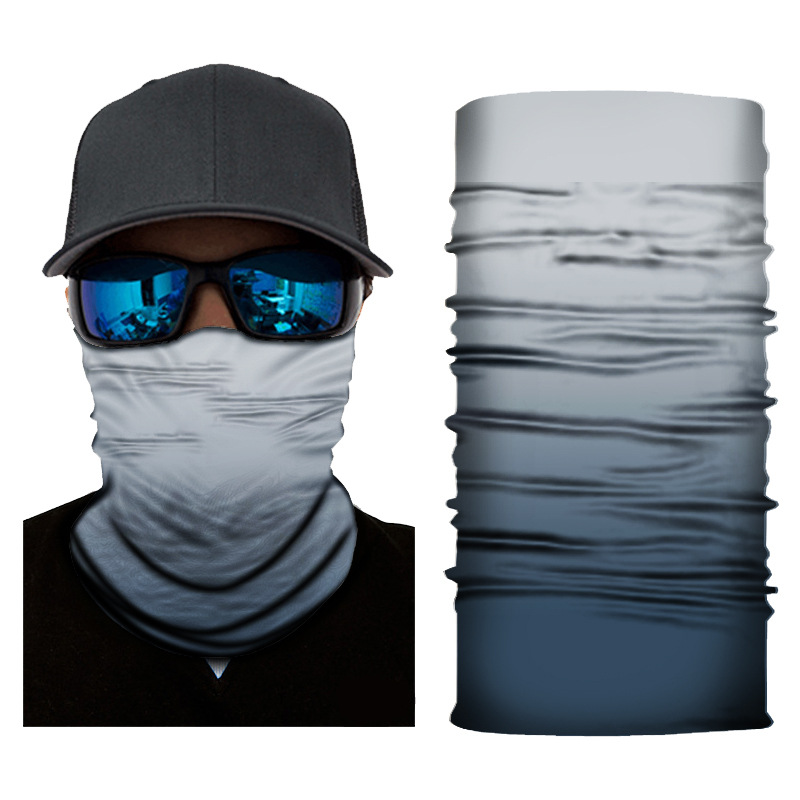 Gradient Magic Seamless Cycling Bandanas Men Balaclava Bycycle Fishing Mask Protection Half Face Shield Bicycle Bandage: Yellow