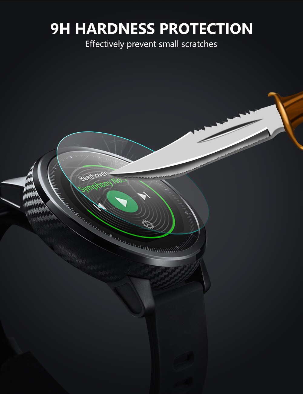 23-46mm szkło hartowane ekran smart watcha protector dla ticwatch 2/s/e/pro