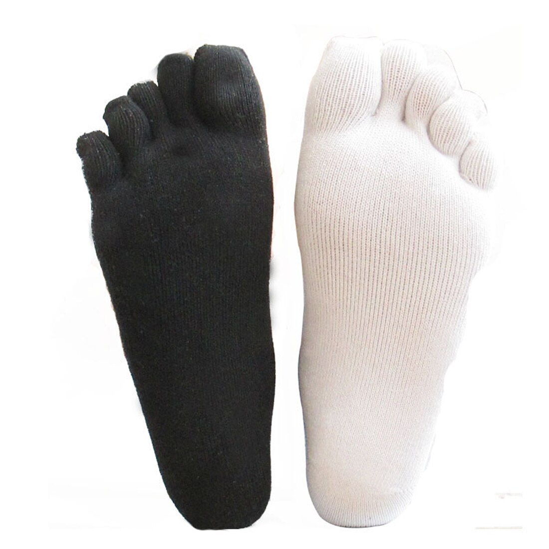 Men Socks Cotton Five Finger Toes Socks Breathable Business Dress Warm Autunm Winter High Ankle Soft Cotton Long Sox Socks