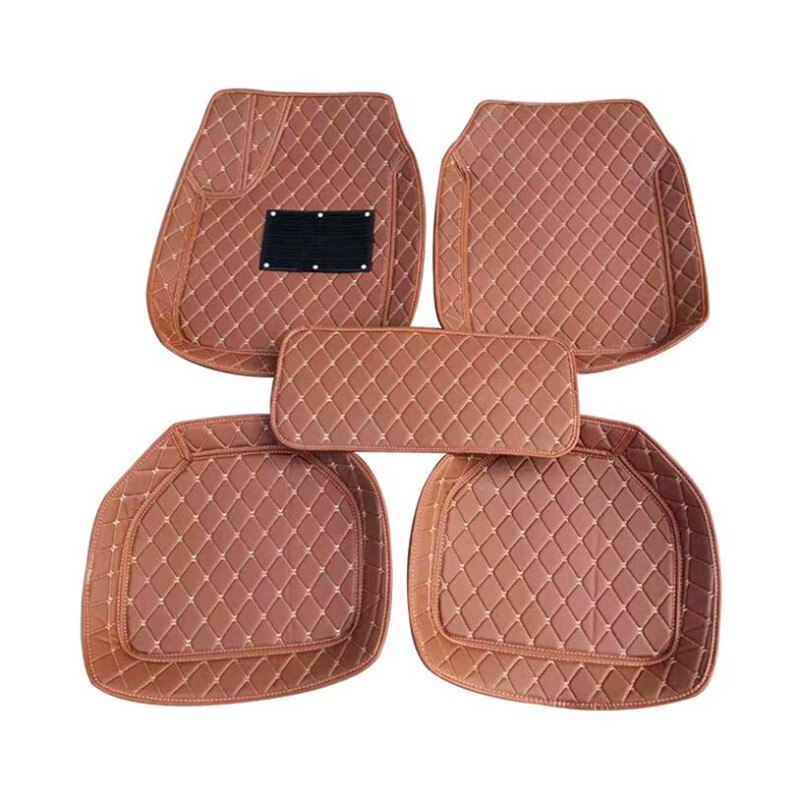 Auto car carpet foot floor mats For volkswangen polo sedan touran 2005 vw passat b5 golf 6 sharan car mats: brown