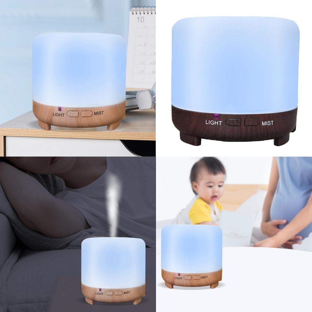 Air Diffuser Aroma Essentiële Olie Mist Luchtbevochtiger 7 Kleuren Led Thuis