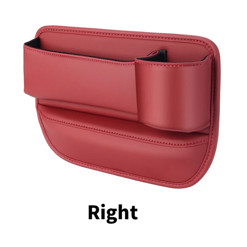 Leather Car Seat Sewn Gap Crevice Slot Storage Box Cup Holder For Alfa Romeo 4C 159 Spider Giulia Giulietta 156 Mito 147 8C Stel: Gold