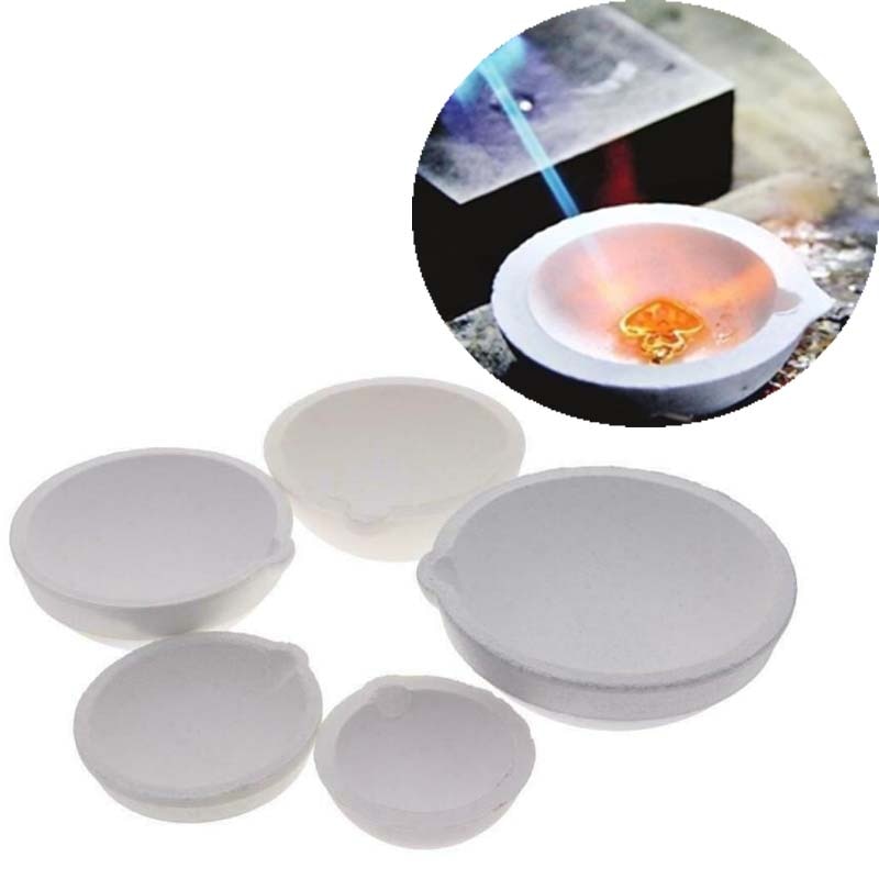 Creuset en silice de Quartz à haute température, 100g – 5000g, pour la fonte de bijoux en métal, or et argent