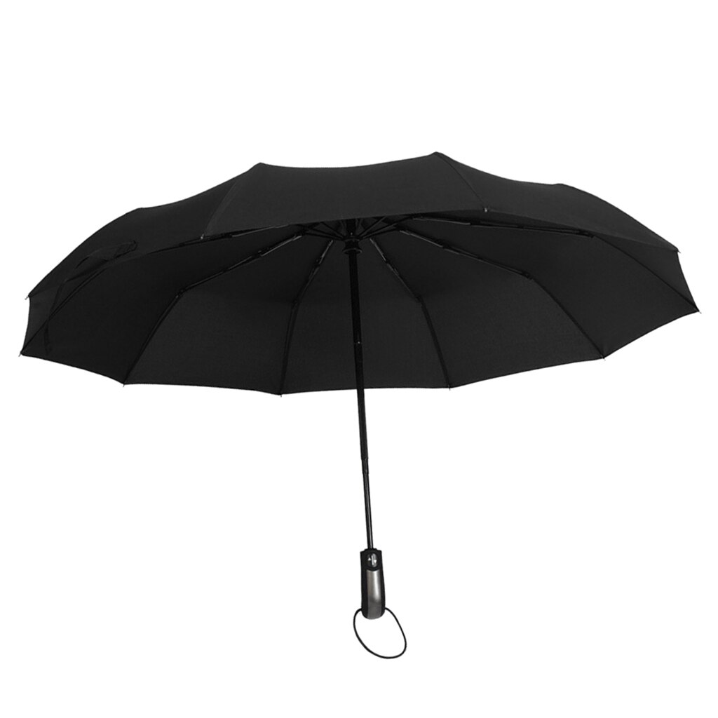 Automatic Open Close Travel Umbrella Folding Umbrellas with UV Sun & Rain Protection for Kids Adults: Black