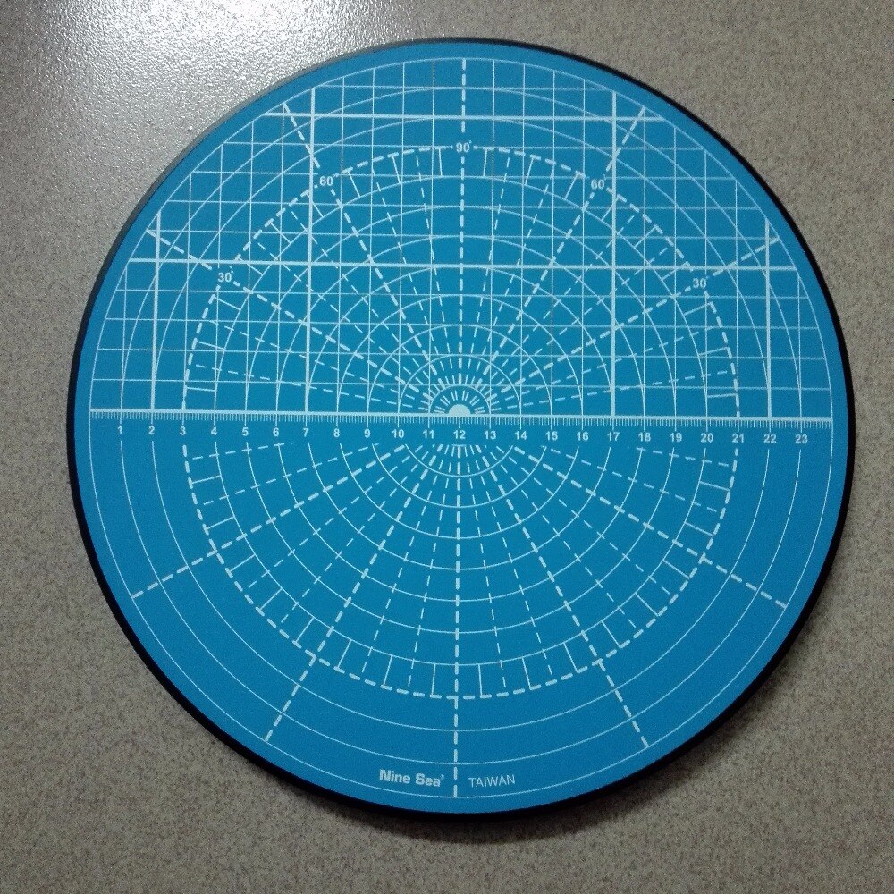 Rotating Cutting Mat Multi-function Rotary Patented Rotating Disk Circle Cutting Plate Table (Random Color) No.509