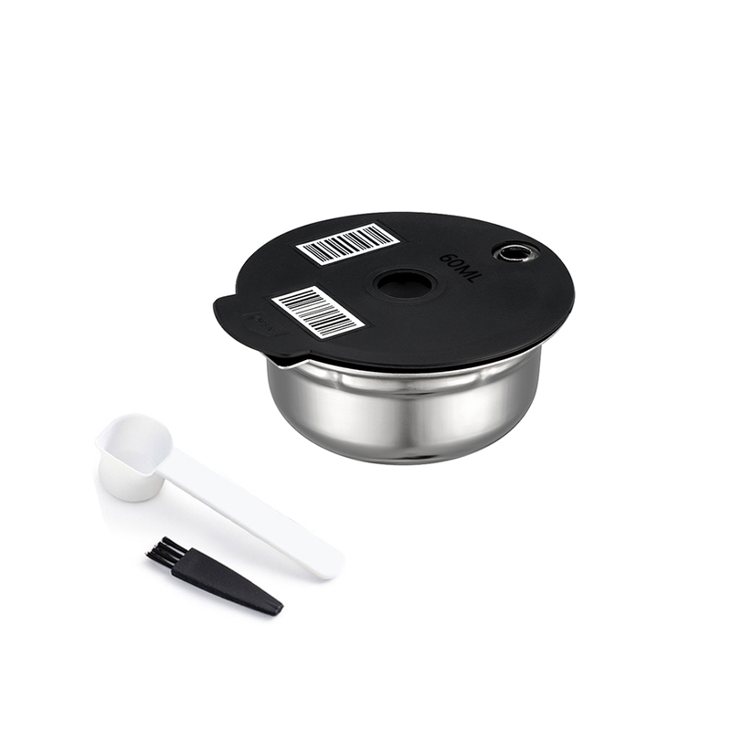 60 ml / 180 ml wiederverwendbare Kaffeekapseln für BOSCH-s Maschine Tassimo nachfüllbarer Filter Edelstahl Hersteller Schote Geburtstagsgeschenk: Mischfarbe