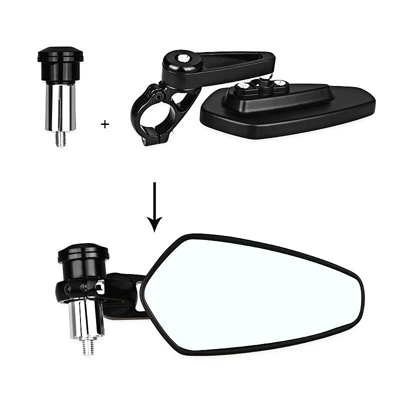 Rétroviseurs de moto pour Honda, Yamaha, Kawasaki, Z750, Z800, Z1000, Suzuki, Ducati, XT 660, XT660 X R, 22mm