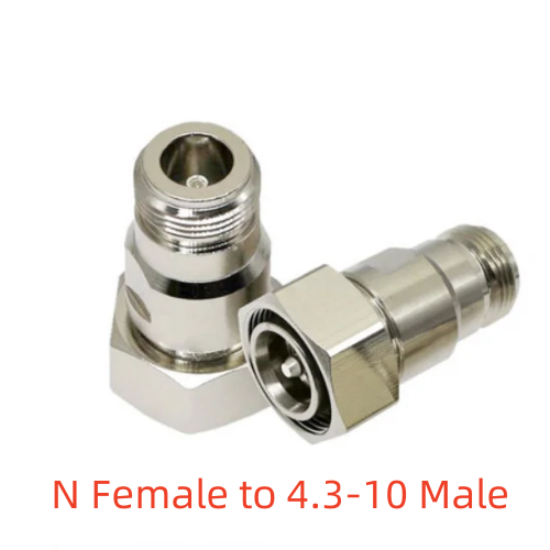 1pcs 4.3-10 mini DIN Connector to N Adapter DIN Male Female to N /DIN/4.3-10 Male Female Socket Straight RF Coaxial Adapter: Beige