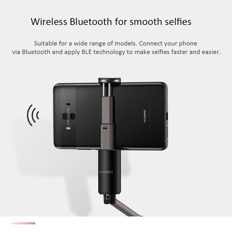 Original HUAWEI CF33 Bluetooth selfie bâton troisième vitesse lumière de remplissage poche mini selfie bâton voyage portable honneur selfie bâton