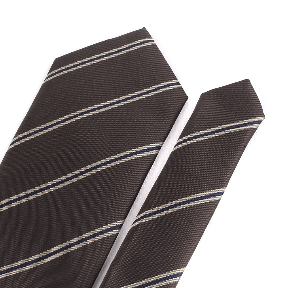 Men Ties Suits Men's Neck Tie For Wedding Striped Necktie For Groomsmen Light Brown Ties For Men Women Good