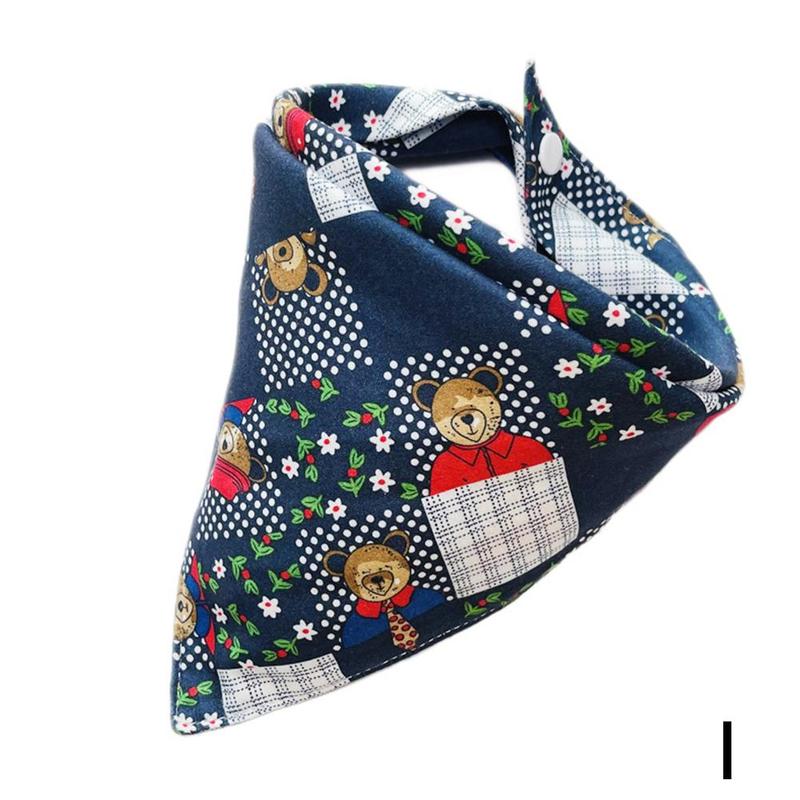 Slabbers Dubbele Katoen Slabbetjes Cartoon Animal Gedrukt Kleding Katoen Bib Handdoek Voeden Bandana Speeksel Patroon Schort V9u4: I
