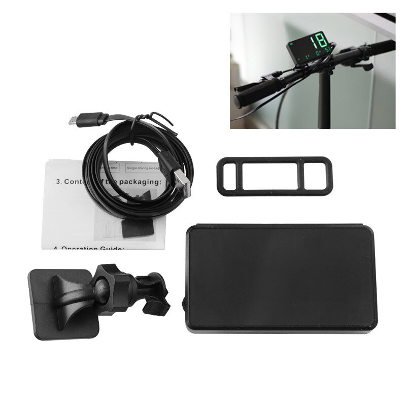 Universal digital bil gps hud hastighetsmätare hastighetsdisplay körsträcka inspelare km / h mph överhastighetslarm för cykelmotorcykel