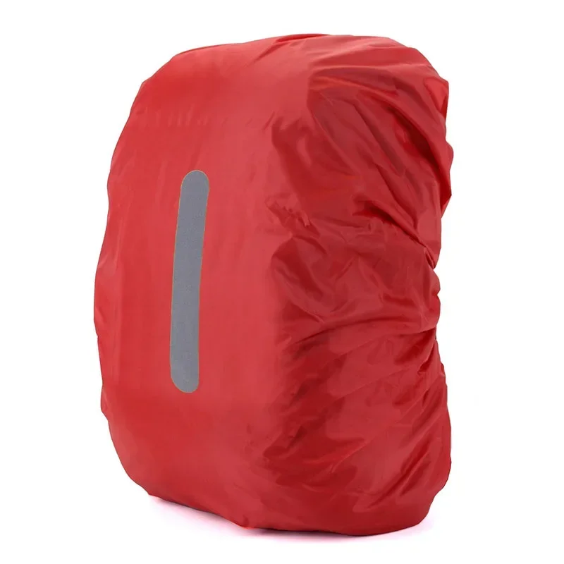 Waterproof Backpack Cover Ravel Safety Outdoor Backpack Cover Waterproof Rain Cap Cover: S / white color