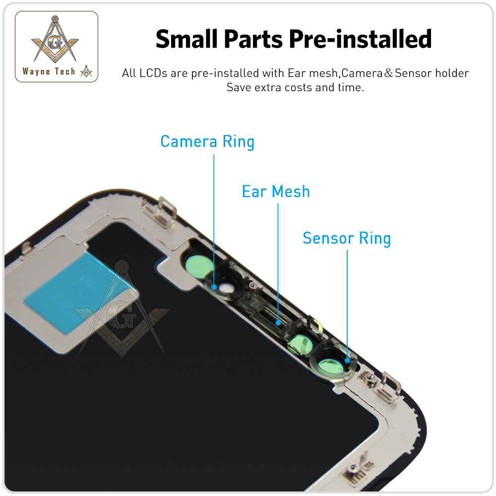 Eccellente qualità AAA schermo di qualità OEM nessun Pixel morto per iPhone X XR XS Display Touch Digitizer Assembly buona spedizione gratuita 3D