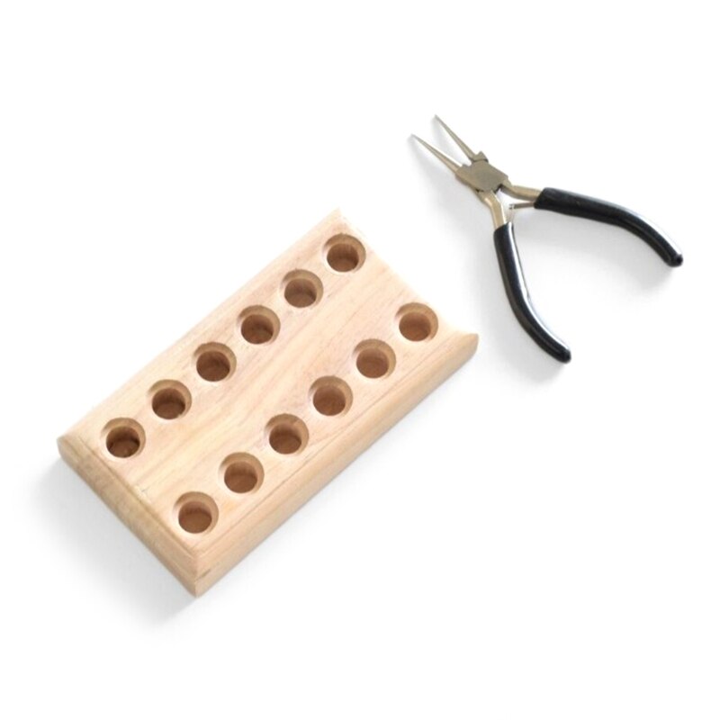 Wooden Plier Organizer Rack for storing Pliers Wire Cutters Ensuring Orderly Storage Keep Tools Neatly Stored Stable 85AC
