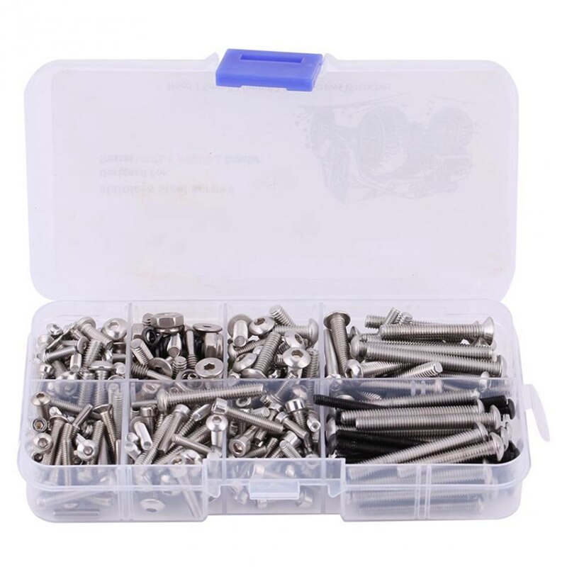 Schraube Kit Mit Box Für Simulation Fernbedienung Klettern Auto Auto Schraube Edelstahl Schrauben Box Reparatur Tool Kit Geeignet Für traxxas