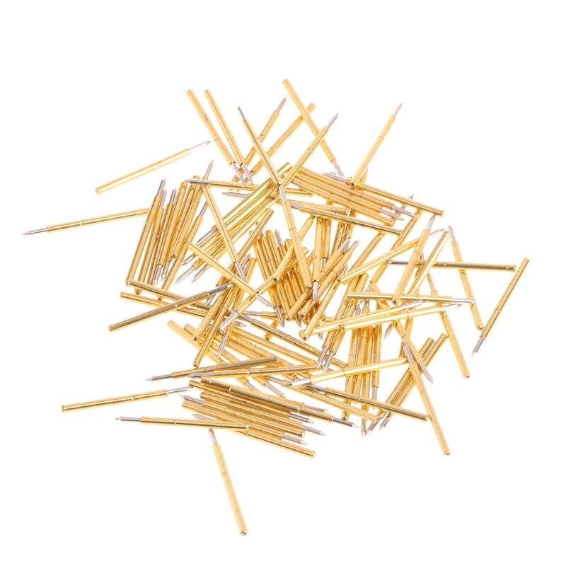 100 kpl halkaisija 1.02mm pituus 15.85mm 100g jousitesti anturi pogo pin työkalu  p75-b1