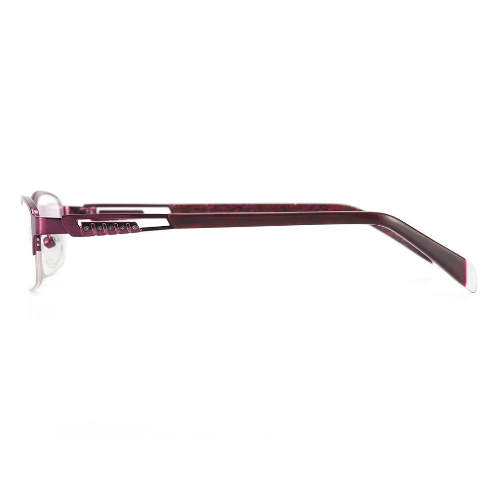 Women Glasses Metal Half Rim Oval Eyeglass Frame For Prescription Lenses Myopia Reading Multifocal