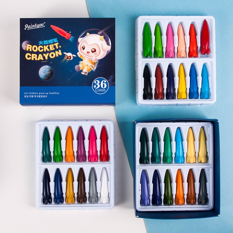 Dewang Kleuren Om Verf Kinderen Kleurpotloden Kit Voor Kinderen Kleurpotlood Kleurpotloden Voor Kinderen Geen Vuile Handen Tekening Schoolbenodigdheden: 36pcs