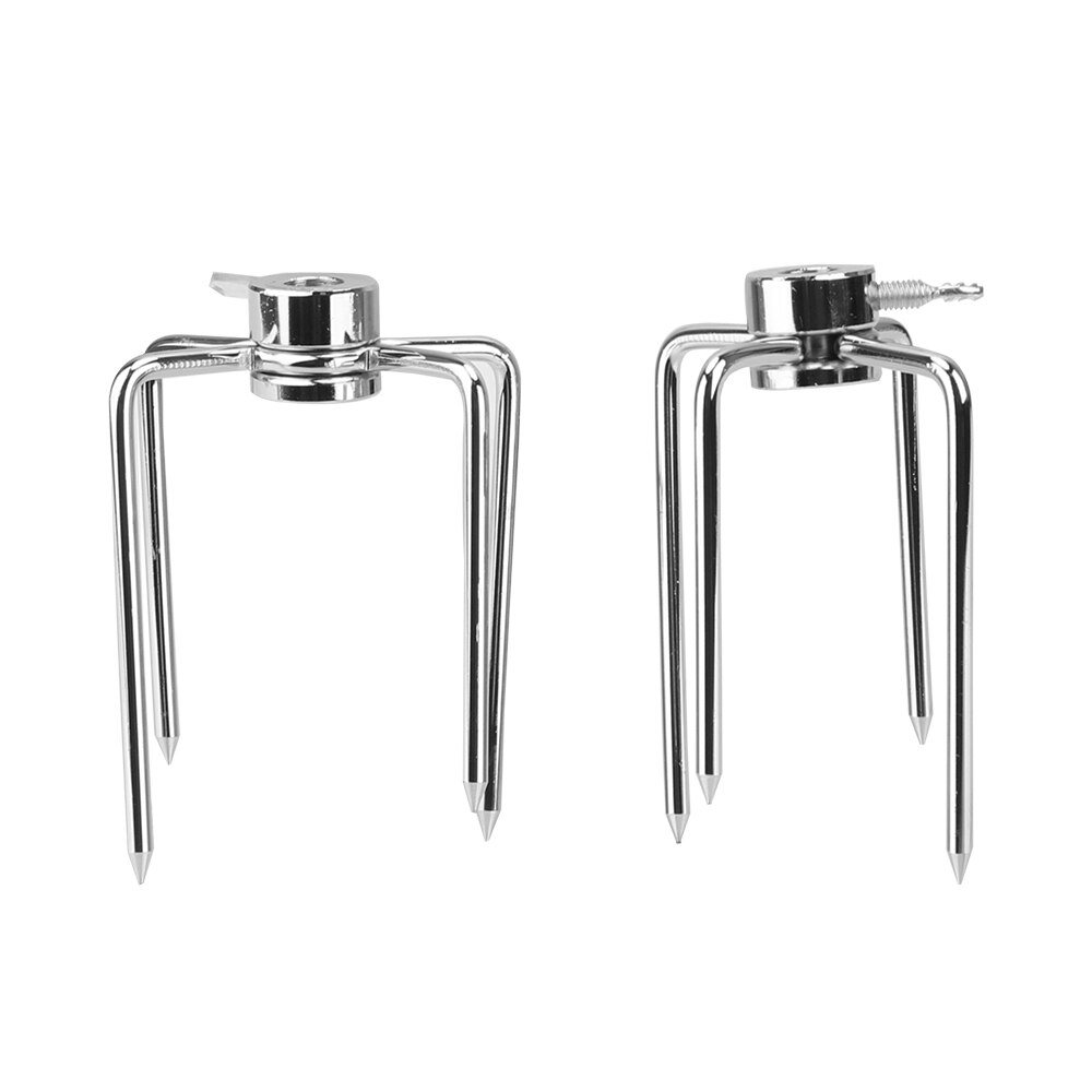 Kitchen Tools Stainless Steel BBQ Forks Rotisserie BBQ Forks 2pcs/set Charcoal Chicken Grill BBQ Tool Rotisserie Meat Fork