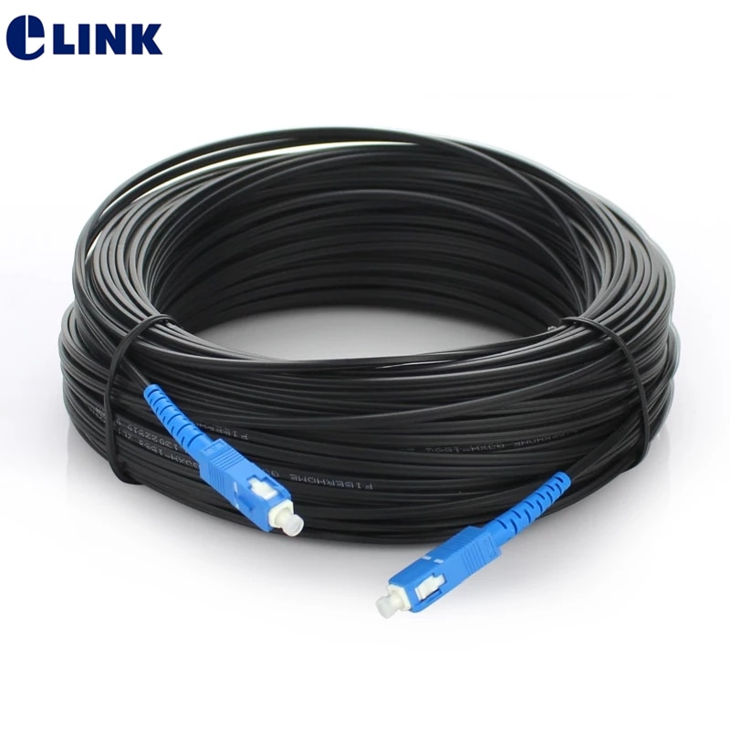 100M 1 Core SC Indoor optic patch cord single mode Simplex FTTH Fiber Optic Cable G652D jumper cable