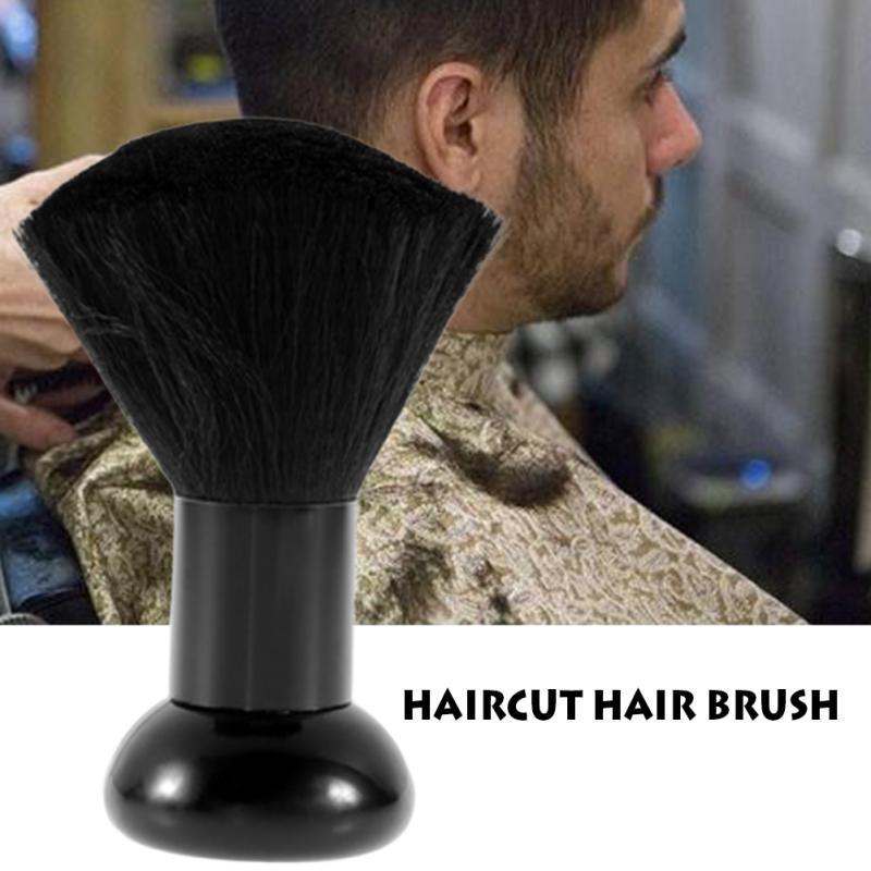 1 stk makeup styling plast værktøj sort rengøring salon hjemme feje duster ansigts hals duster lidt anderledes hår børste