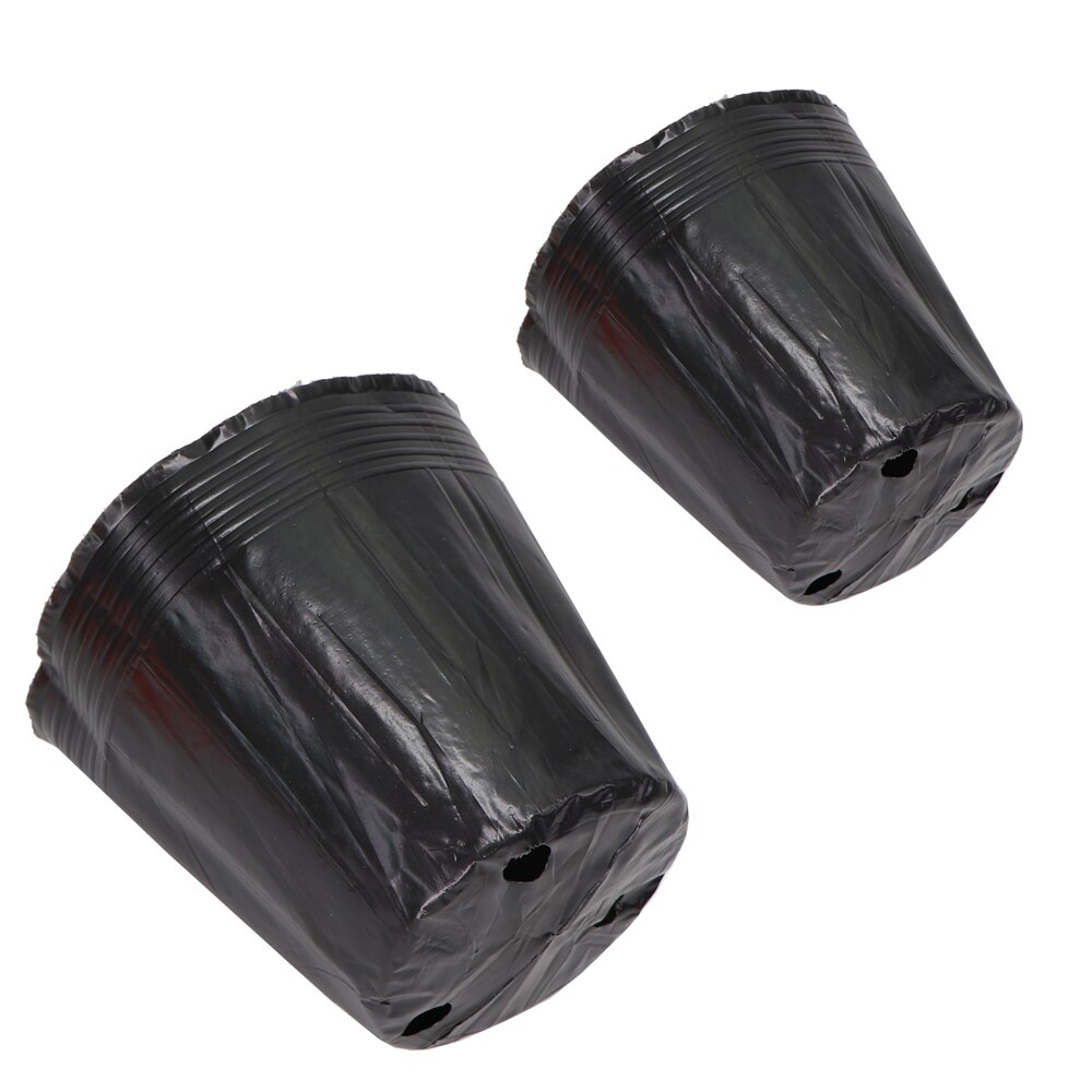 15 Sizes Plastic Disposables Nursery Grow Pots Seedling Breathable Bowl Cup Black Planting Nutrition Bag Garden Flower Vegetable