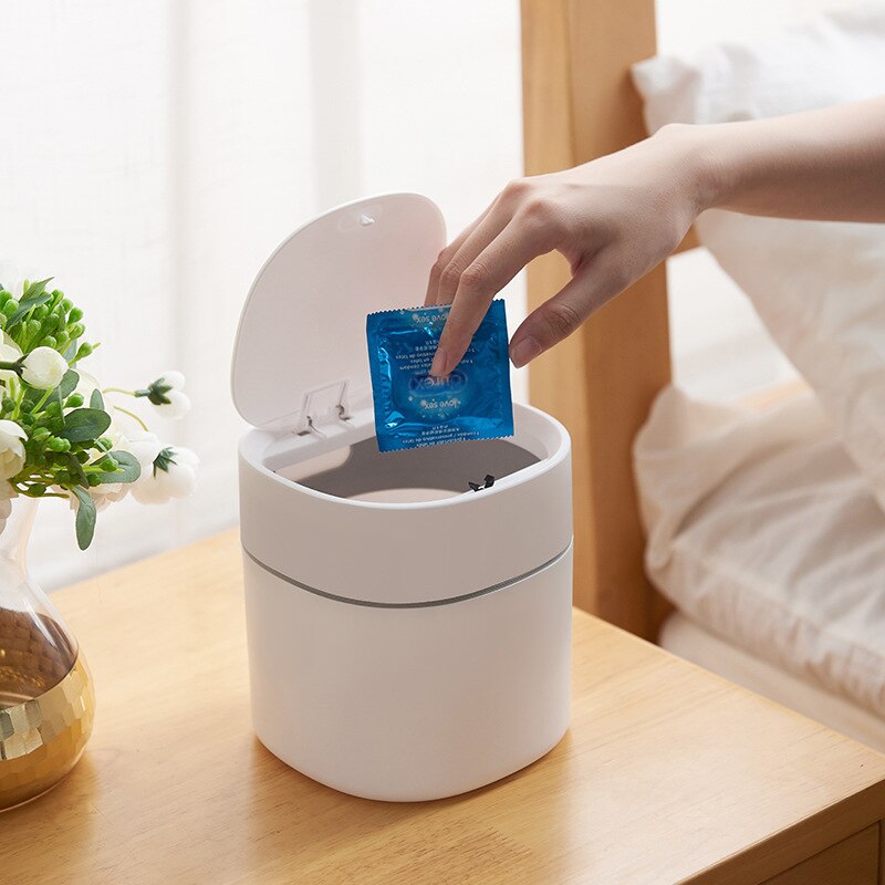 Mini små skraldespande desktop affaldskurv hjemmebord plastik skraldespand kontorartikler skraldespande diverse tøndeboks