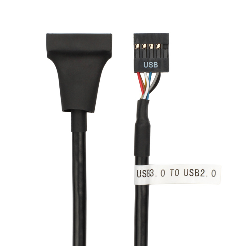 Cable adaptador interno de la placa base, conector USB 2,0 de 9 pines a USB 3,0 de 20 pines, conector USB 3,0 de 20 pines a USB 2,0 de 9 pines