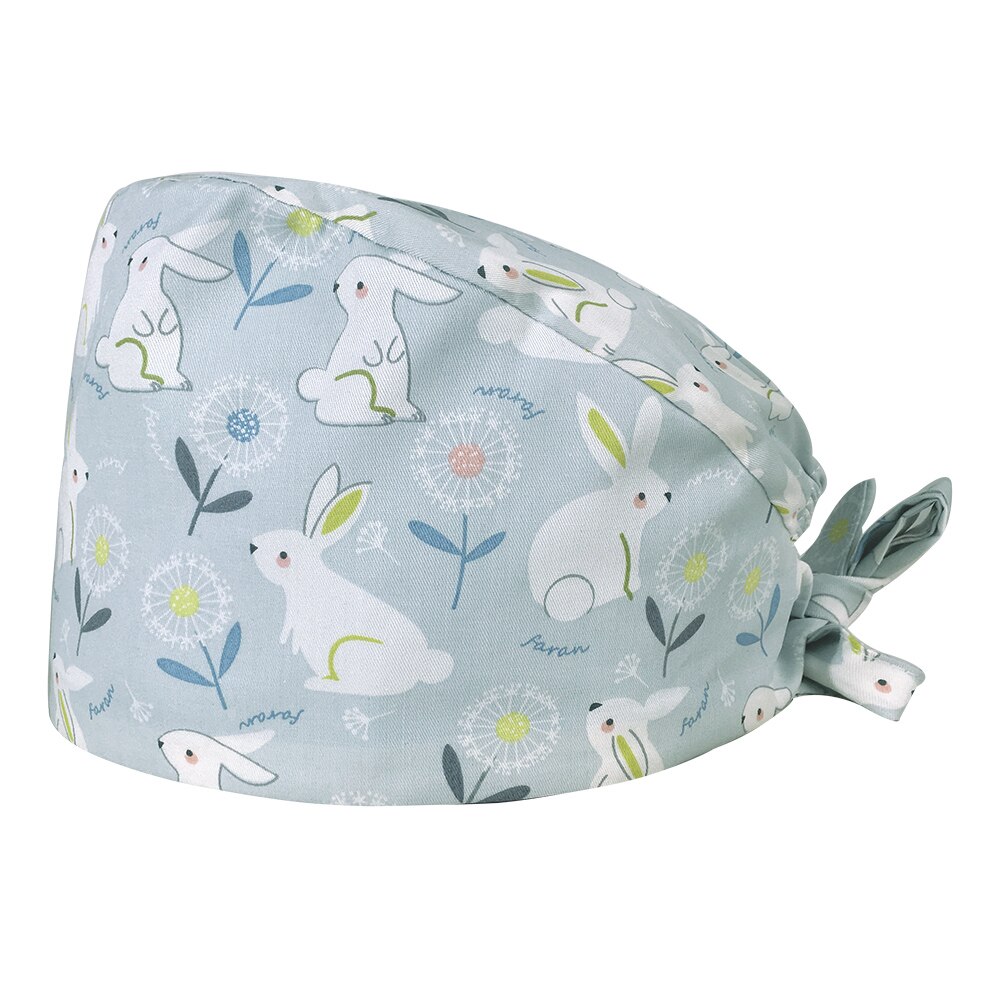 Prijs Unisex Cartoon Tand Afdrukken Scrubs Caps Verstelbare Lab Caps Katoen Vrouwelijke Leuke Scrubs Hoed Huisdier Schoonheid Werk Hoeden: 22148