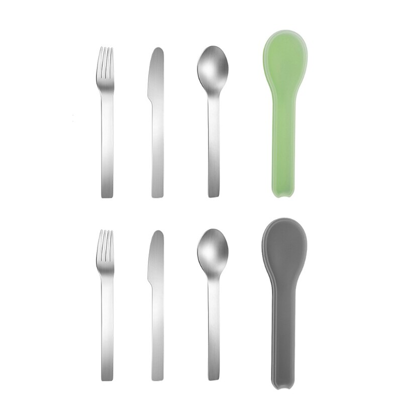 Travel Cutleries with Portable Cutlery Box Stainless Steel Knife Fork Spoon Sets