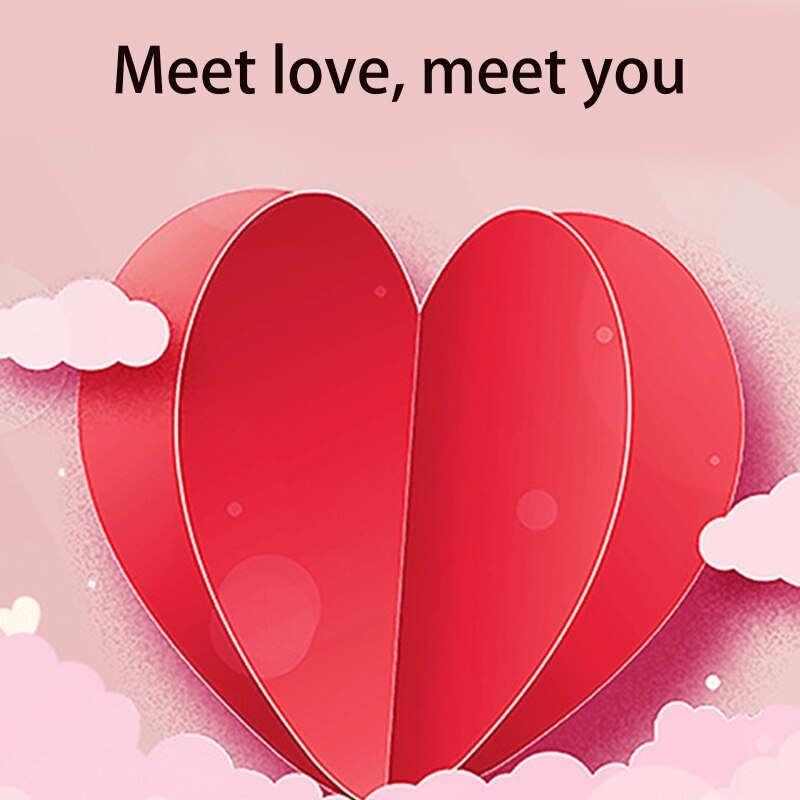 XXFA Love Heart Pop Up Valentines Day Card 3D Popup Greeting Cards for Wedding Anniversary All Occasion Wife Husband Handmade