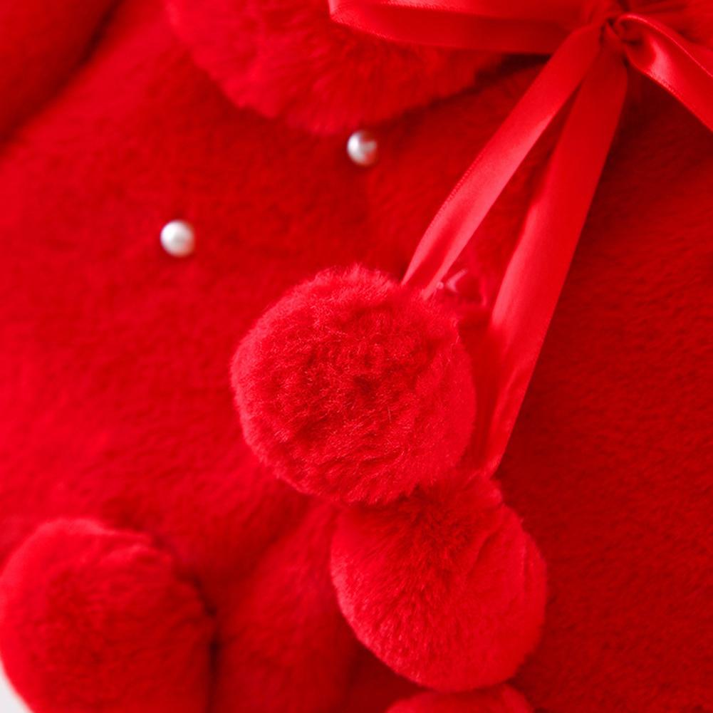 Bébé fille enfants manteau coton manches longues boutons solide ample Version épaissir polaire quotidien loisirs vêtements