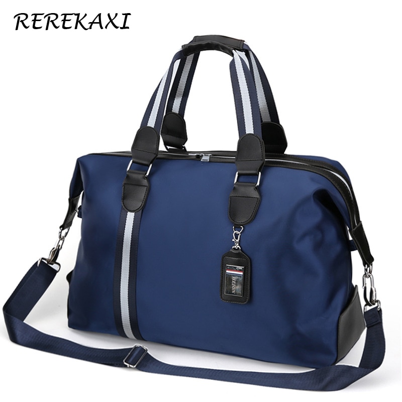 Rerekaxi Grote Capaciteit Mannen Reistas Vrouwen Waterdichte Nylon Hand Bagage Tas Multifunctionele Reizen Plunjezakken Verpakking Cubes