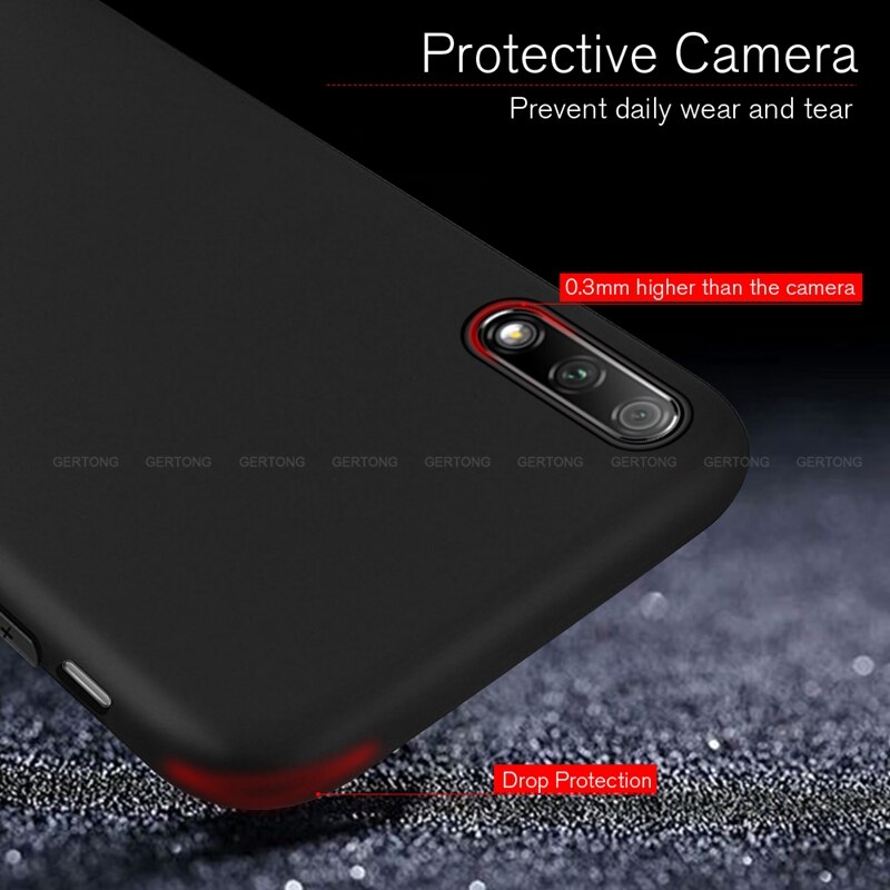 Gertong, carcasa mate esmerilada para Huawei Honor 9X Pro, funda de silicona sencilla para Honor 9X, Capa de carcasa No tiene agujero de huella dactilar