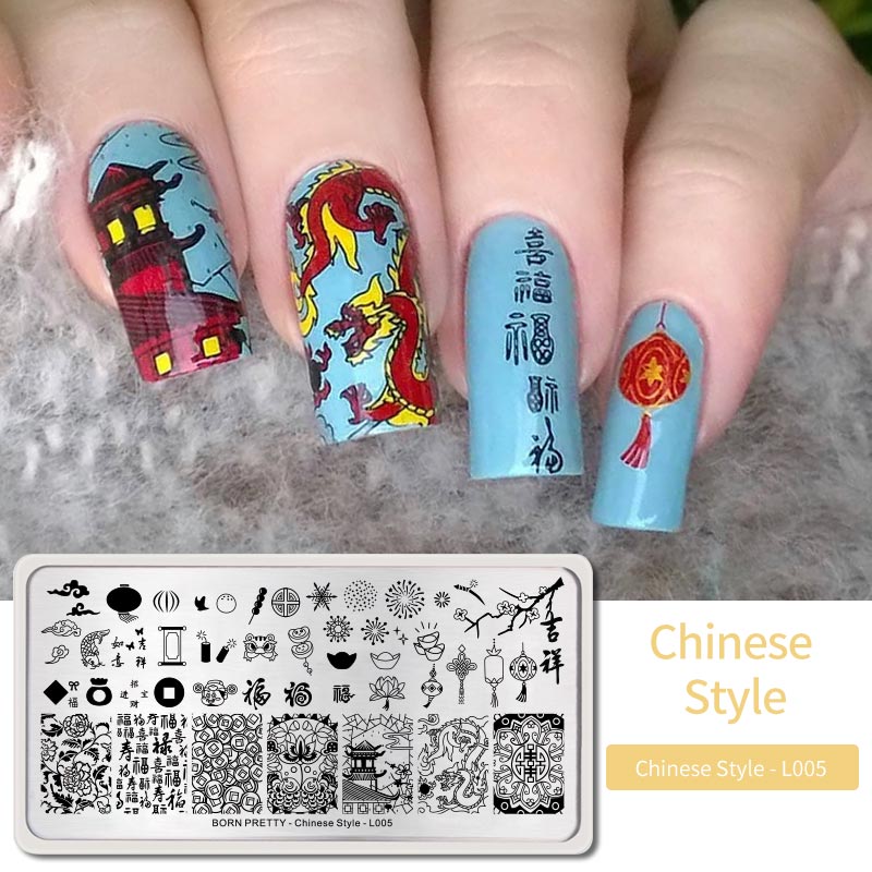 Né joli Nail Art estampage plaques timbre modèle marbre Texture motif Nail Art bricolage Image plaques outils d'impression: BP-C-L005