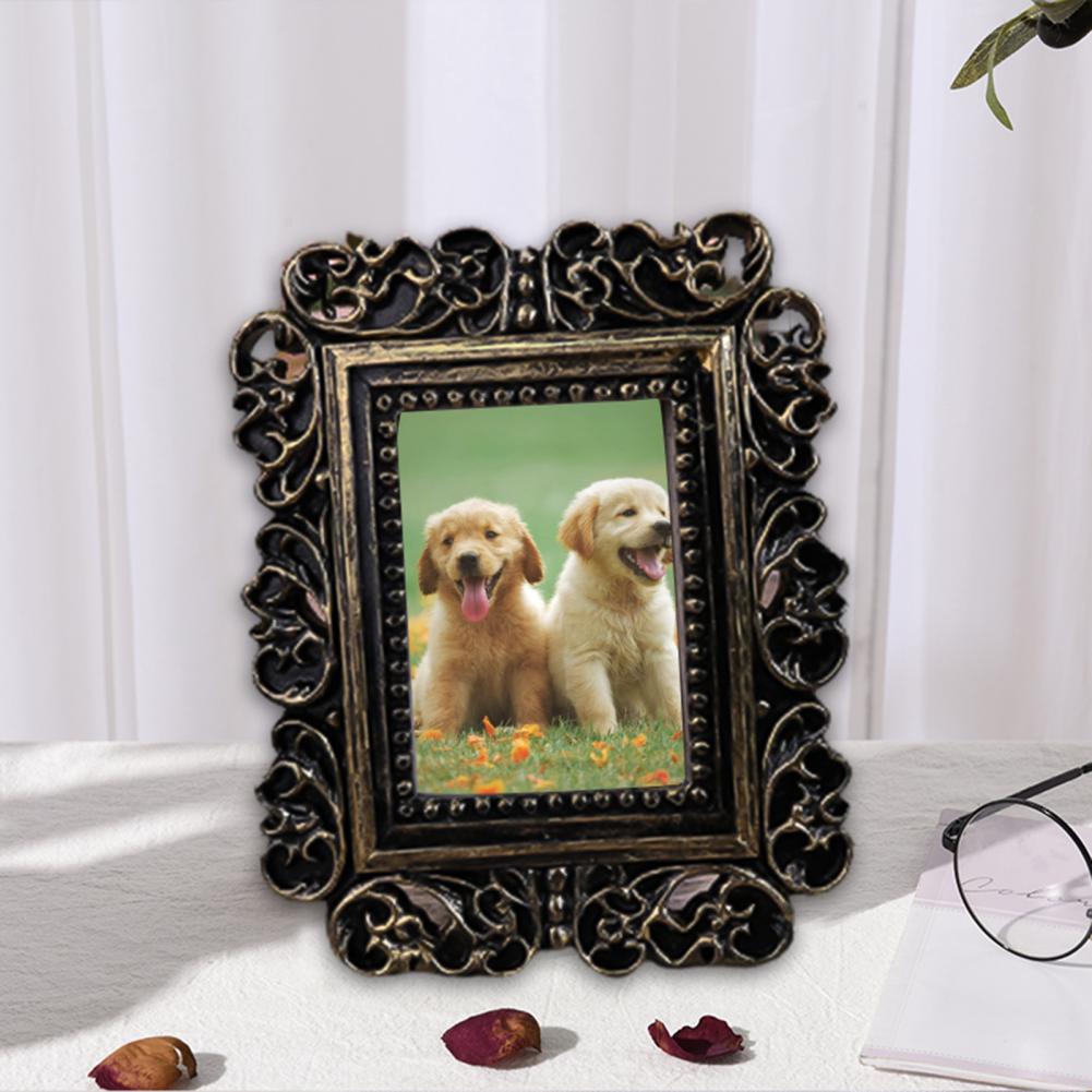 Holle Ovale/Rechthoek Fotolijst Houder Bruiloft Home Decor Foto 'S Opknoping Frame Houder Display