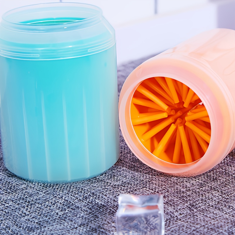 Hundefotkopp potevaskerenser hundekattfotrengjøringsbørste myk silikon hundepote rengjøringsverktøy kjæledyr pote rengjøringsbøtte forsyninger