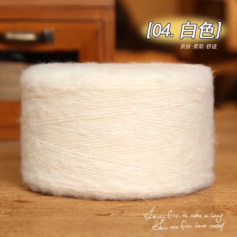 50g mohair silkesgarn för stickning tunt virkgarn ull stickgarn akryl plysch puffigt fluffgarn ultrafin ullstickning: Mång