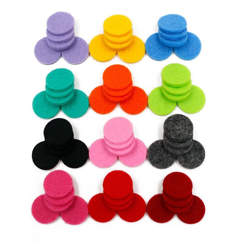 30mm vervangende navulpads ((60 stuks) voor etherische olie diffuser ketting voor 30mm aroma roestvrijstalen medaillonhangers