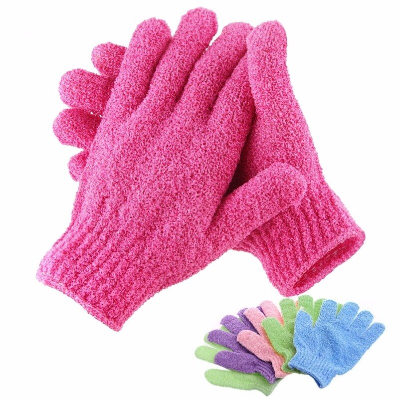 Bad til peeling eksfolierende handske scrub handsker modstand kropsmassage svamp vask huden fugtgivende spa skum