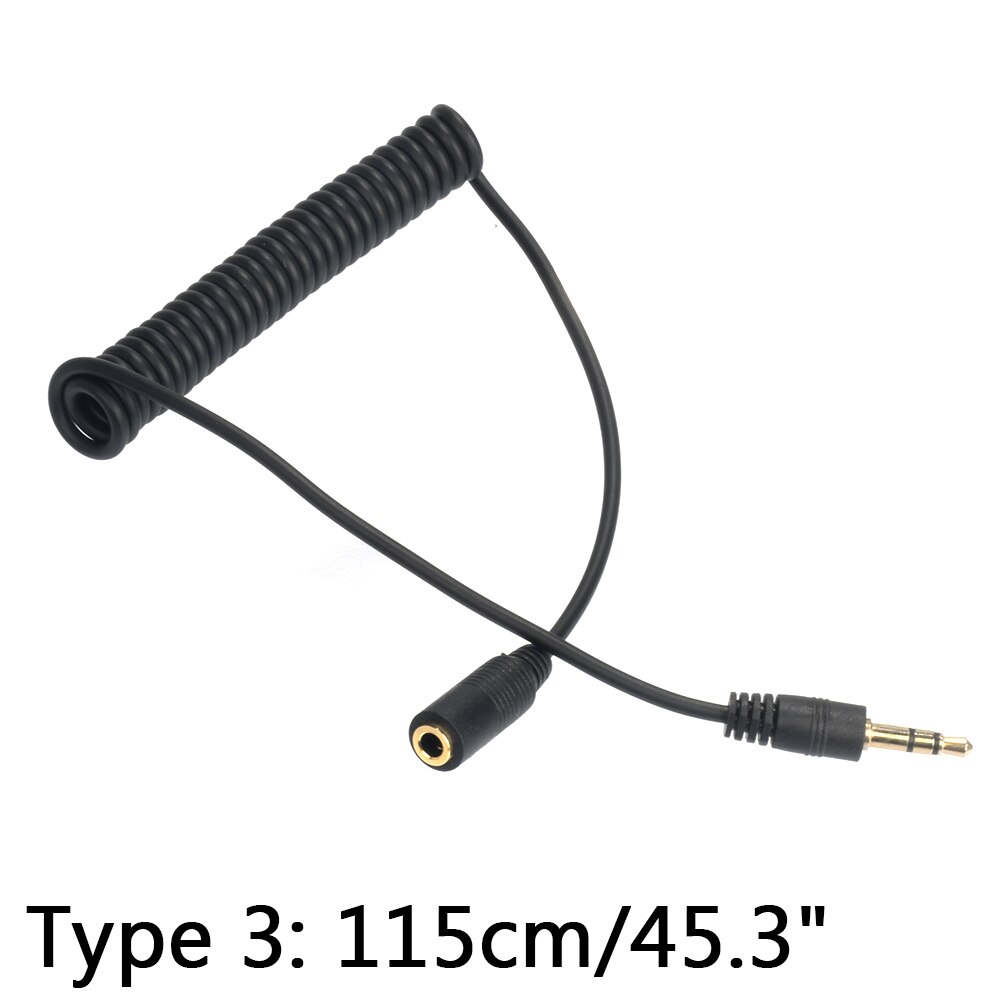Hörlursdelare 3.5mm jack ljudkabel jack 3.5 mm hane till hane ljud aux kabel för telefon pc bil högtalare tråd aux sladd högtalare: Typ 3