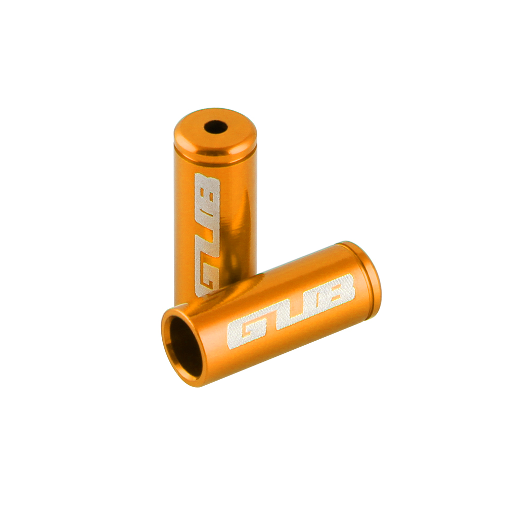 Gub 100 st aluminium cykelväxel bromsvajerhatt mountainbike racercykel bromsväxelvajer slang vajerskydd ändskydd tillbehör: 4mm- shift-guld