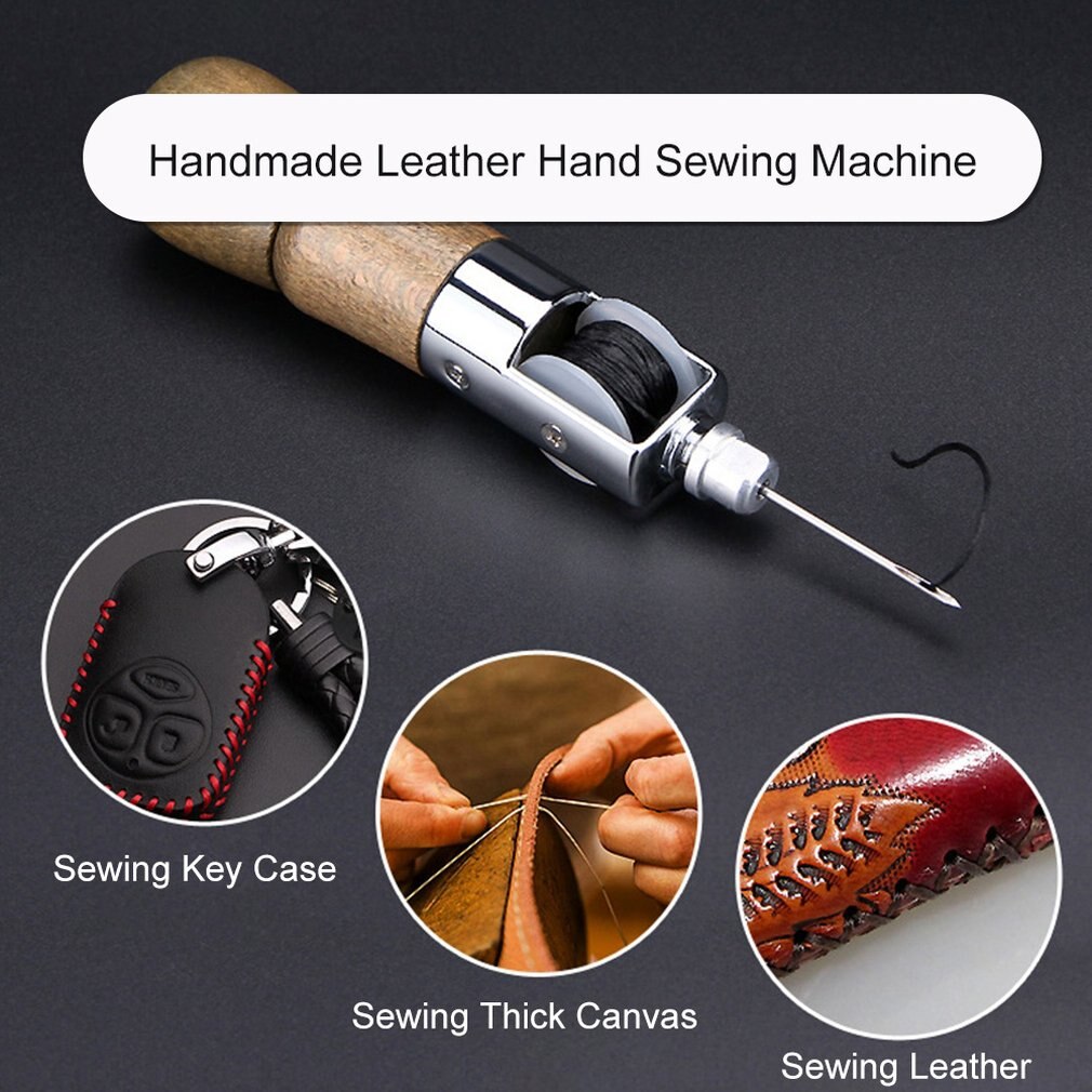 Handmade Leather Hand Stitching Machine DIY Hand-stitched Cow Leather Carving Leather Tool